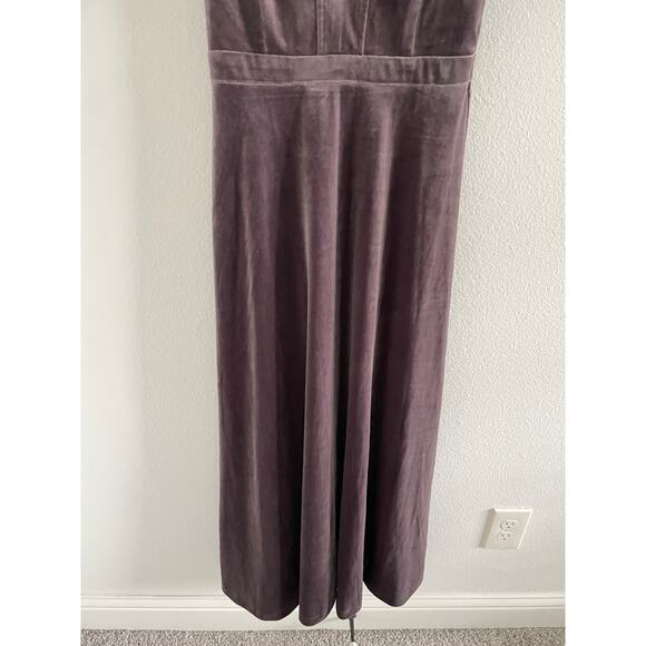 Lulus Dusty Purple Velvet Sleeveless Maxi Dress Medium - Picture 6 of 11